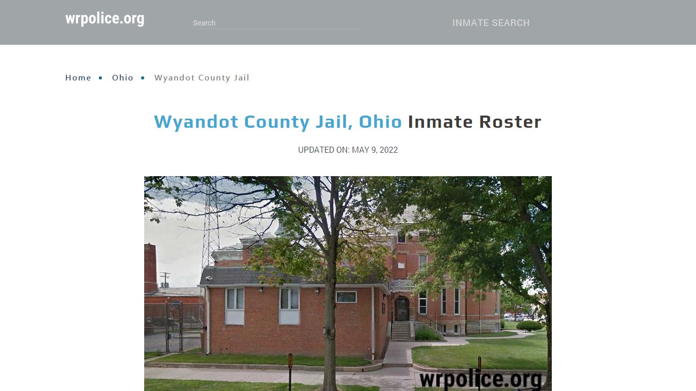 Wyandot County Jail, Ohio - Inmate Locator